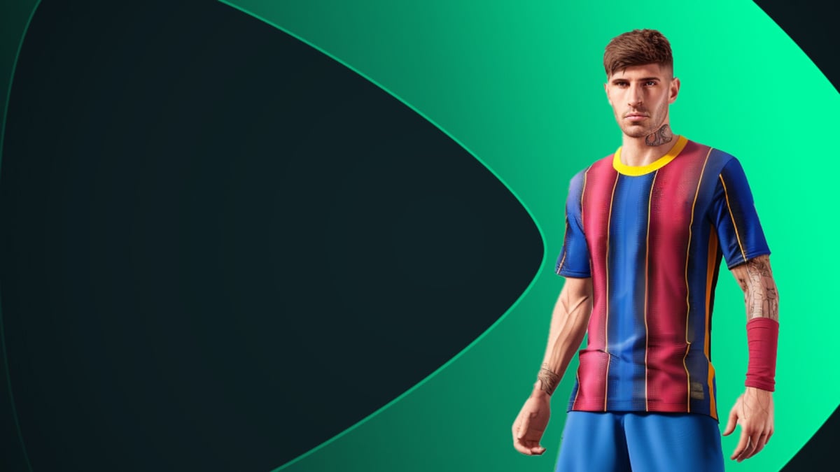 Jugador del FC Barcelona con fondo Speedybet