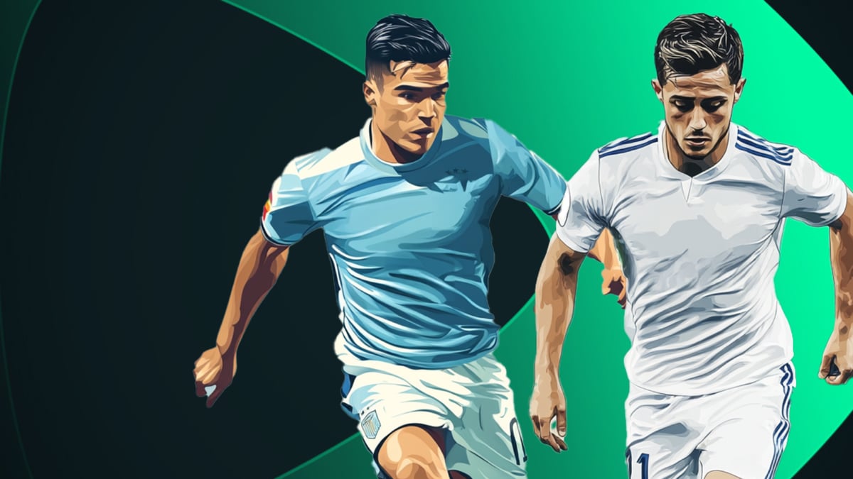 Jugadores de La Liga y logo Speedybet detrás.