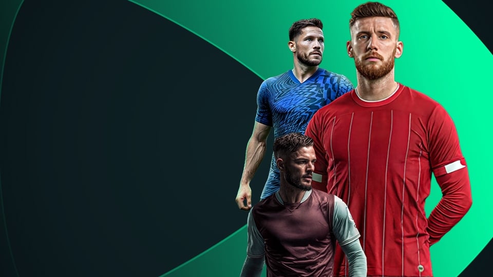 Jugadores de la Premier League y logo de SpeedyBet detrás