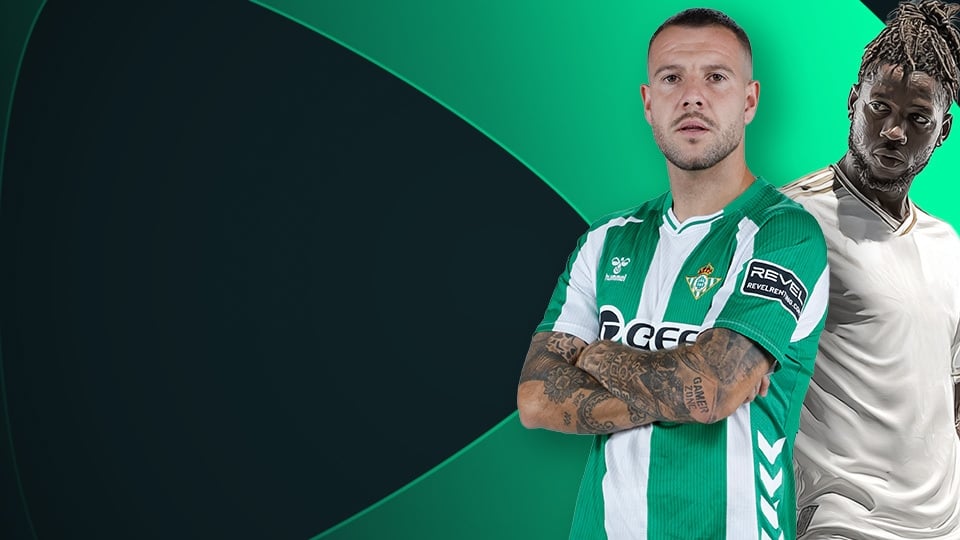 Jugador del Betis y jugador del Real Madrid