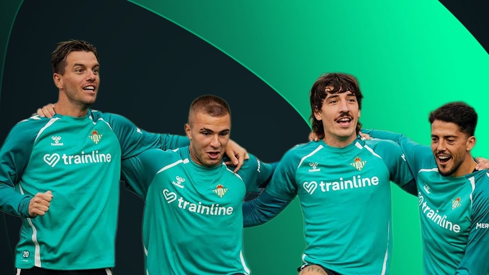 Jugadores del Real Betis realizando un entrenamiento