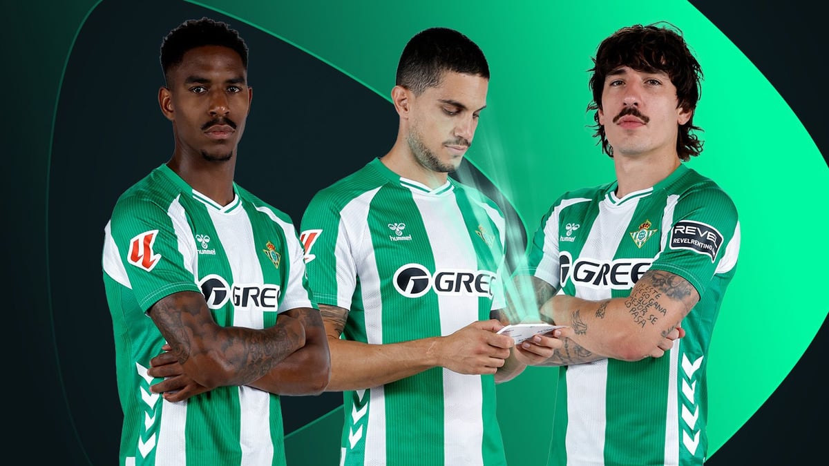 Jugadores Real Betis y logo Speedybet