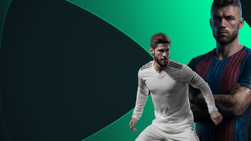 Futbolista de La Liga con logo en grande de SpeedyBet.es