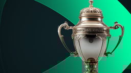 Trofeo que representa la Copa del Rey con fondo SpeedyBet