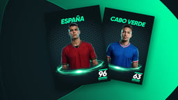 Imagen jugadores de España y Cabo Verde