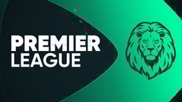 Premier Leage se simboliza con un león. Fondo de SpeedyBet.